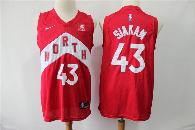 Men Toronto Raptors #43 Siakam red City Edition Nike NBA Jerseys